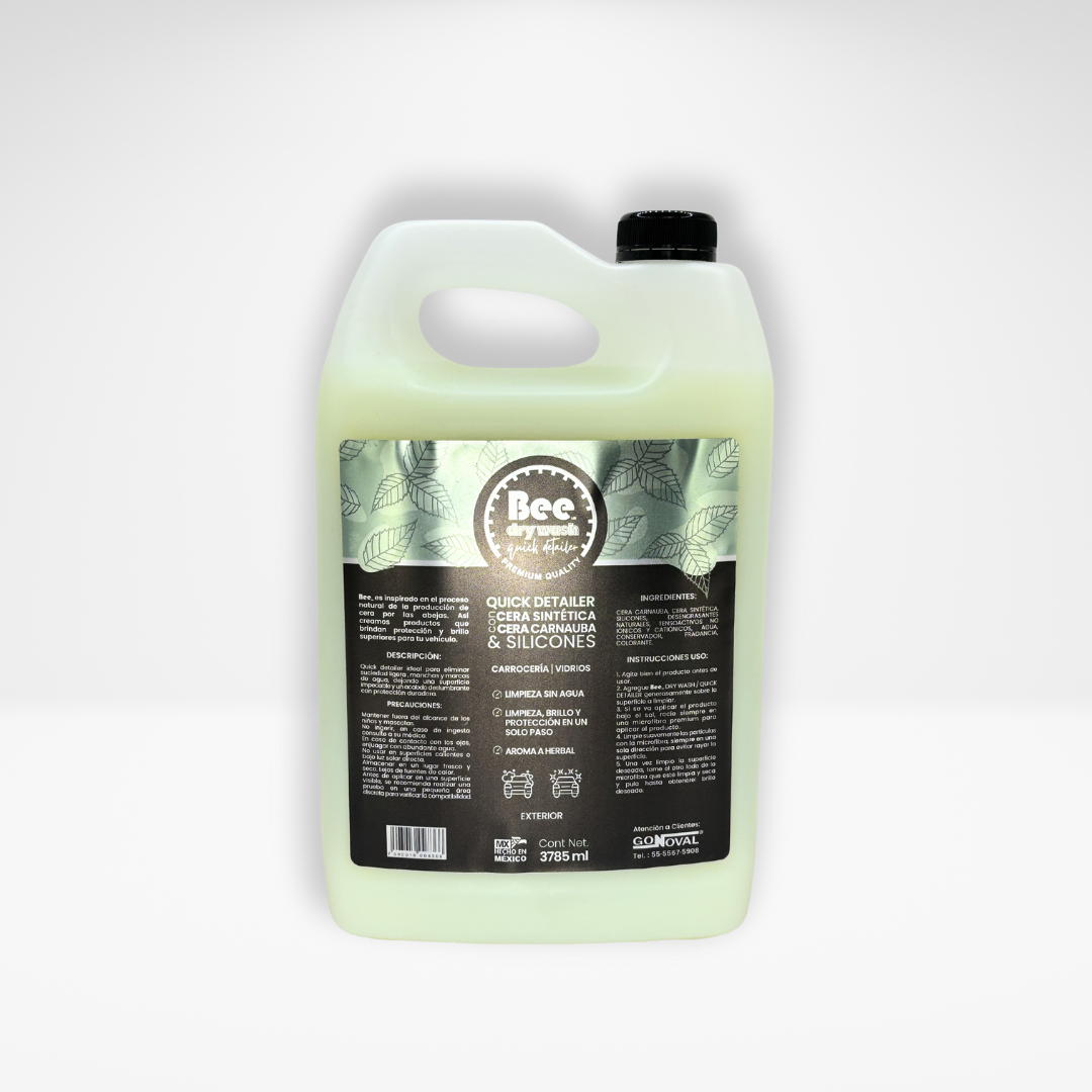 Bee Dry Wash - Quick Detailer - Cera Sintética, Carnauba y Solicones