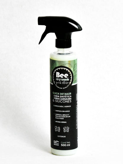 Bee Dry Wash - Quick Detailer - Cera Sintética, Carnauba y Silicones